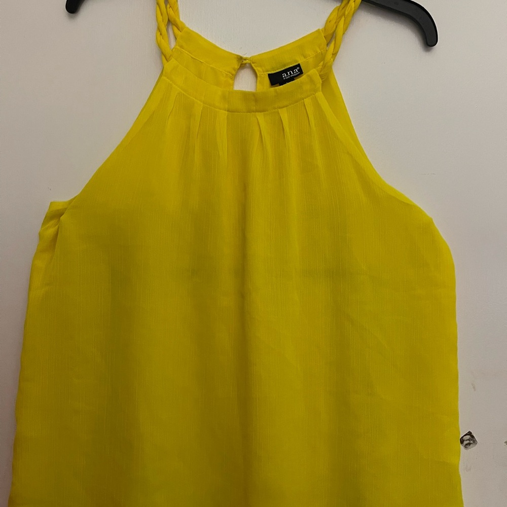 Yellow Razorback flowing yellow top By Ana